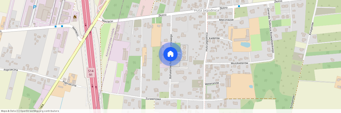 ul. Bohaterów Powstania Styczniowego, Złotno, Polesie, Łódź, łódzkie