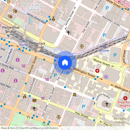 Wellington St & Pier St, Perth, Western Australia 6000