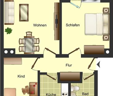 3-Zimmer-Wohnung mit Tageslichtbad und Balkon in Neunkirchen Salche... - Photo 5