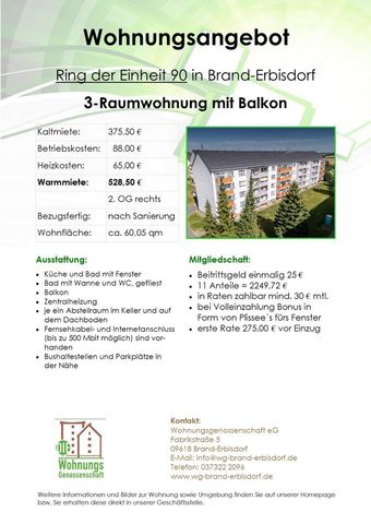 Moderne 3- Raumwohnung mit toller Aussicht und Balkon - Photo 2