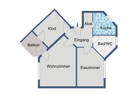 WBS erforderlich - Ideal geschnittene Wohnung mit guter Verkehrsanbindung - Foto 5