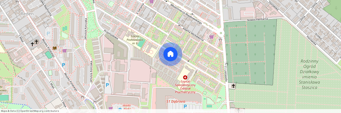 ul. Zygmunta Krasińskiego, Aleje, Reden, Dąbrowa Górnicza, śląskie