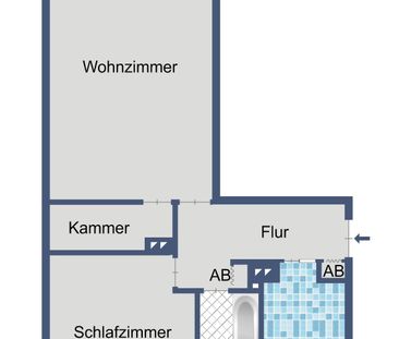 2-Zimmer-Wohnung mit Balkon im 4. Obergeschoss - Foto 1