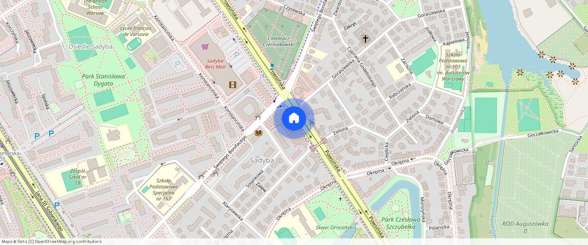 mazowieckie, Warszawa, Mokotów, Sadyba, Powsińska