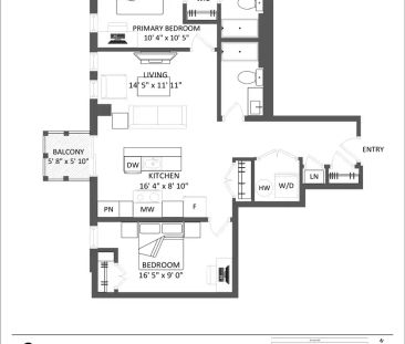SOQU Residence — 2 Bedroom | 2 Bath - Photo 2