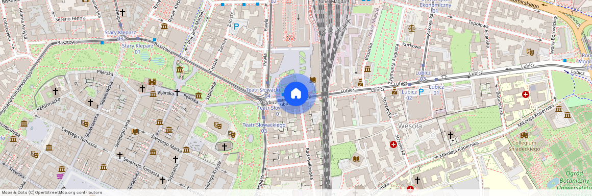 ul. Lubicz, Wesoła Zachód, Stare Miasto, Kraków, małopolskie