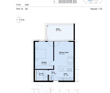 2.5 Zimmer, 53 m², 2. Stock - Photo 5