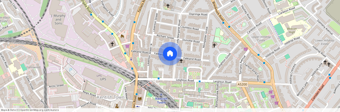 Falkland Road, Kentish Town, NW5, London