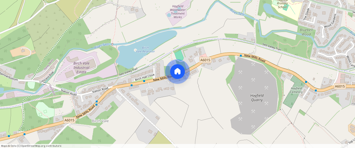 New Mills Road, Birch Vale, High Peak, SK22