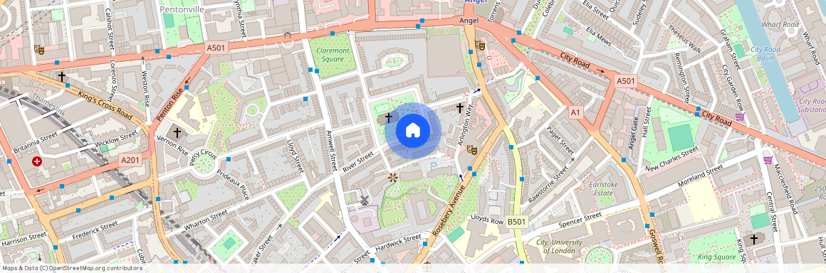 Myddelton Square, EC1R 1YE, London