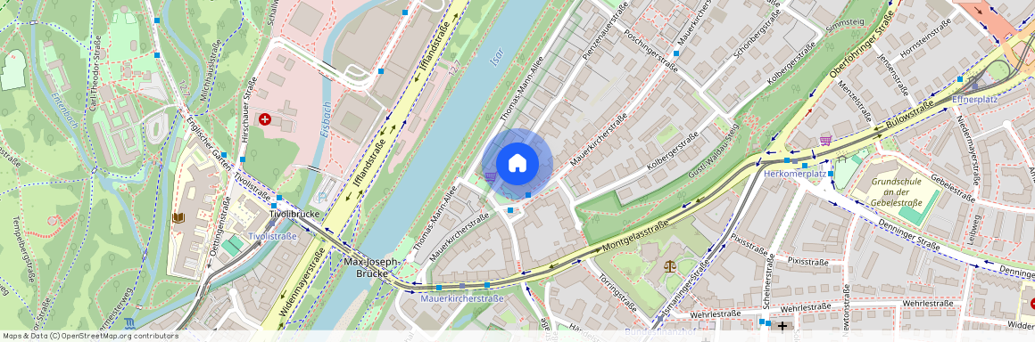 Pienzenauerstraße, 81679 München Bogenhausen ca. 2, 2 km north-east of Munich-center