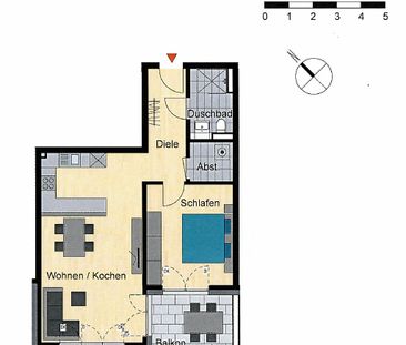 Neubau/Erstbezug: Modern geschnittene 2-Zimmer-Wohnung in zentraler... - Photo 4