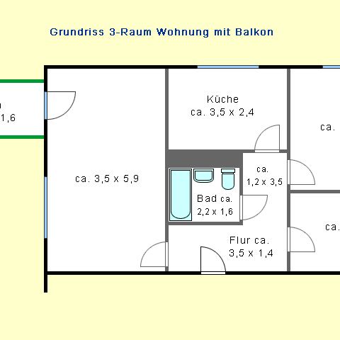 Hofidylle genießen! Westbalkon mit Blick in den grünen Innenhof… - Photo 1