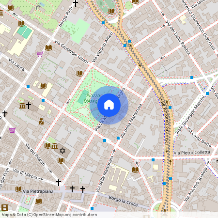 Piazza Massimo DAzeglio, Florence, Tuscany 50121