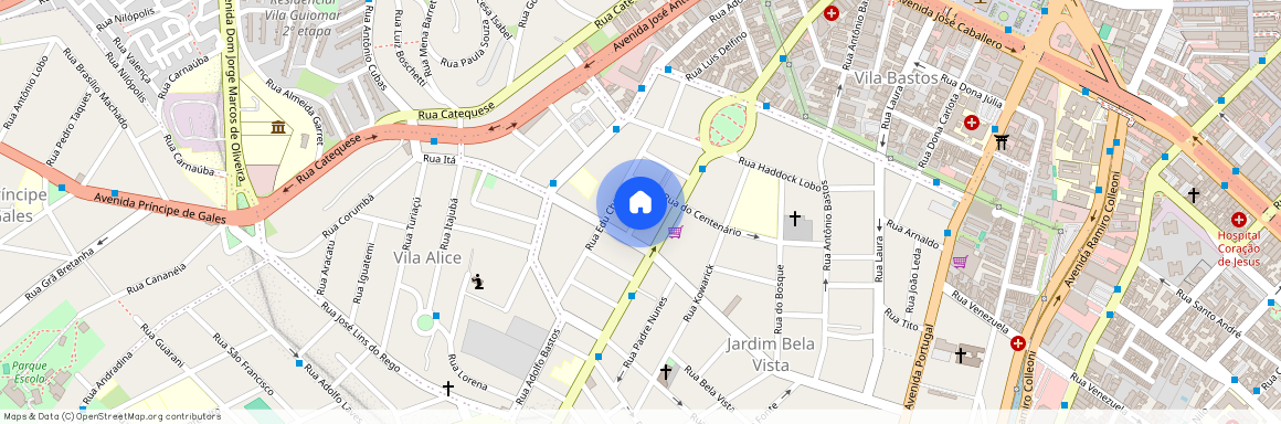 Rua Melvin Jones - Vila Bastos, Santo André - SP