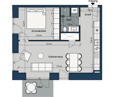 Østre Havnepark 29, 8. mf. - Photo 1