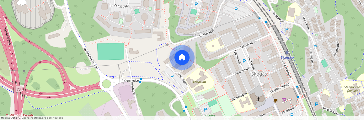 Laduvägen 16, Skogås