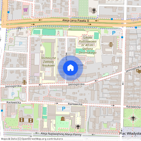 ul. Partyzantów, Śródmieście, Częstochowa, śląskie