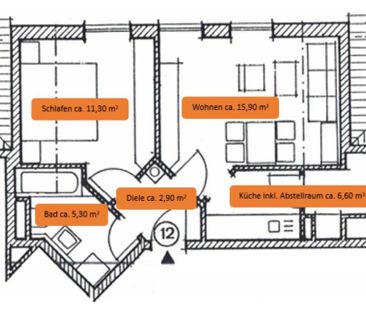 2-Zimmer Wohnung, renoviert im Zentrum von Bobingen - Foto 2