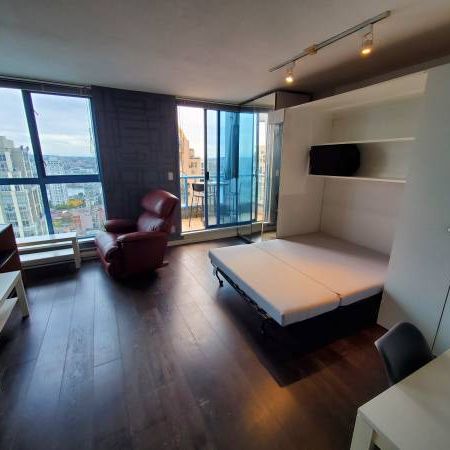 AVAIL NOW- 32 FLOOR VIEWS- CLEAN FURNISHED PENTHOUSE STUDIO YALETOWN - Photo 3