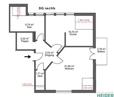 möblierte 2 Zi. Maissonette-Wohnung ca. 15 km südöstlich von Ansbach - Photo 3