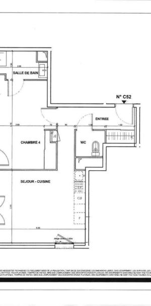 Appartement à louer 2 pièces 49.27m² - Photo 2