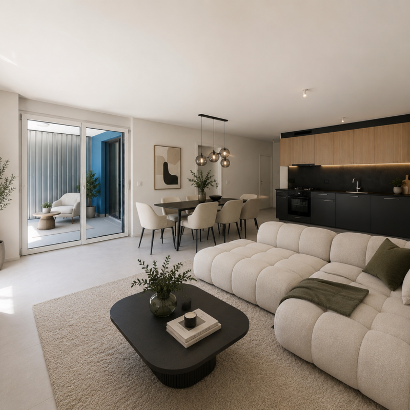 Villeret, superbe appartement de 2.5 pièces au 1er étage avec terrasse et ascenseur - Photo 1