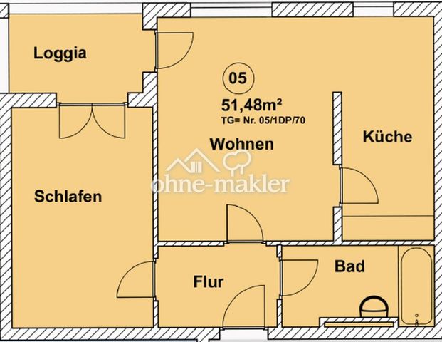 Tolle 2-Zimmer-Wohnung mit Aufzug+Balkon+Tiefgarage in Karlsruhe - Foto 1
