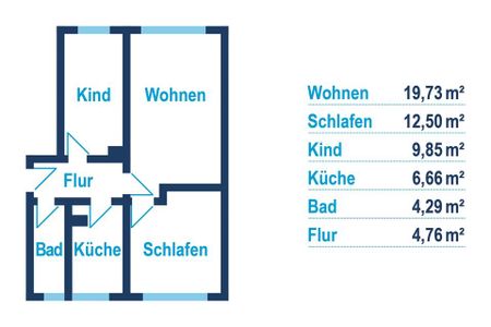 moderne 3- Raum-Wohnung - Photo 5