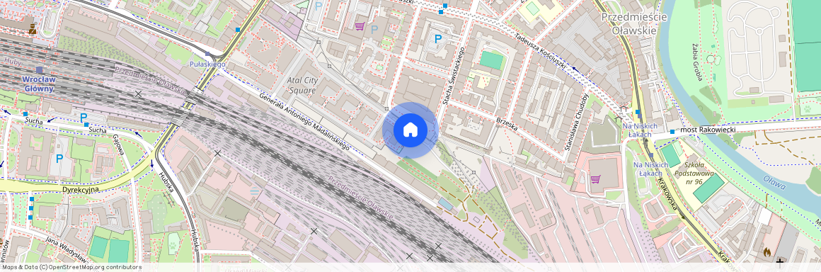 ul. gen. Ignacego Prądzyńskiego, Przedmieście Oławskie, Krzyki, Wrocław, dolnośląskie