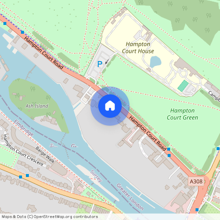 Hampton Court Road, East Molesey, Surrey, KT8