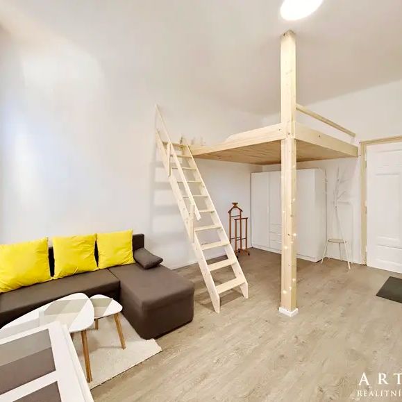 Pronájem útulného, plně zařízeného studia (1+kk, 23 m - Fotografie 1