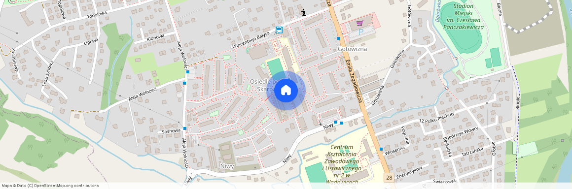 os. Pod Skarpą, Wadowice, Wadowice, wadowicki, małopolskie
