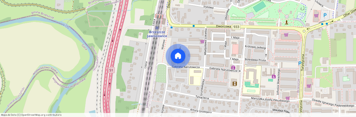 ul. Kazimierza Wielkiego, Brzeszcze, Brzeszcze, oświęcimski, małopolskie