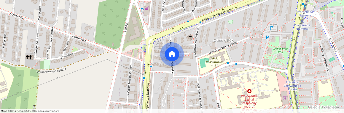 ul. Obrońców Poczty Gdańskiej, Tysiąclecie, Częstochowa, śląskie