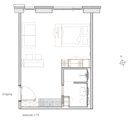 Modern möbliertes 1-Zimmer-Apartment - Photo 3