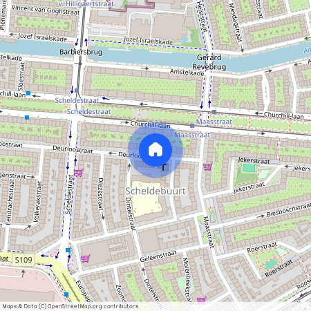 Scheldebuurt, 1078 DP, Churchill-laan, Amsterdam