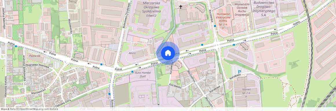 ul. Polna, Mokre, Toruń, kujawsko-pomorskie