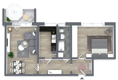 Tolle 2-Raum-Wohnung mit Balkon in schöner Wohnlage - Photo 5
