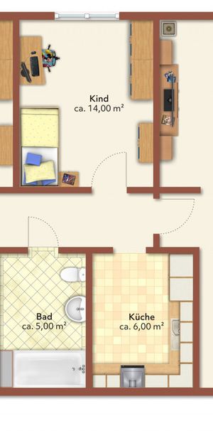 3 Raum-Wohnung mit Balkon - Foto 2