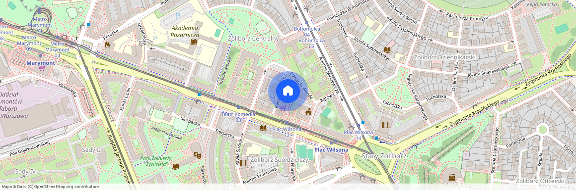 ul. Juliusza Słowackiego, Stary Żoliborz, Żoliborz, Warszawa, mazowieckie