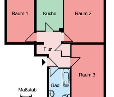 Demnächst frei! 3-Zimmer-Wohnung in Kamen Methler - Photo 2