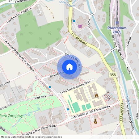 ul. Janusza Korczaka, Świeradów-Zdrój, lubański, dolnośląskie