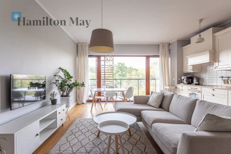 Apartament z dużym tarasem i pięknym widokiem na park na Sadybie - Zdjęcie 3