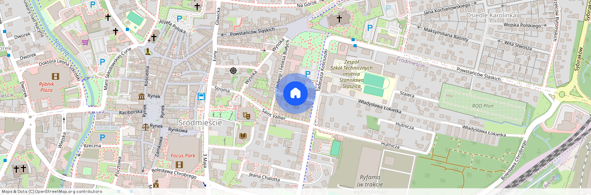 ul. Adama Mickiewicza, Śródmieście, Rybnik, śląskie