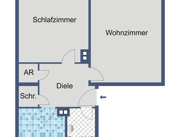 Optimal für Paare! 2-Zimmer-Wohnung mit Balkon für Sie! - Photo 1