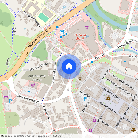 ul. Jana Sobieskiego, Śródmieście, Jelenia Góra, dolnośląskie