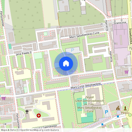 ul. Marii Skłodowskiej-Curie, Opoczno, Opoczno, opoczyński, łódzkie