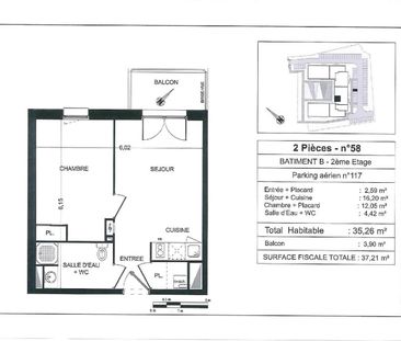 Location Appartement 2 pièces 35m² DOUAI 59500 - Photo 6