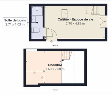 STUDIO AVEC MEZZANINE - 68 RUE BARBERIS - NICE RIQUIER - Photo 6